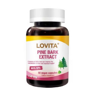 Lovita 愛維他 高單位松樹皮萃取 150mg 素食膠囊 60顆, 1罐