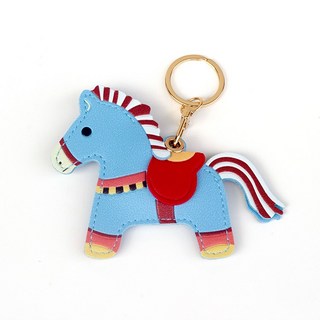 Super歐爸 當天出貨 2025新款 原品鑰匙扣 門禁卡套 磁扣 感應扣 鑰匙圈 感應卡套 磁扣套 悠遊卡套 門禁卡套, 1個, 藍色小馬, 藍色