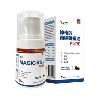 V-Care 貓用南極磷蝦油 15ml 改善毛髮光澤, Omega Fatty Acids, 1瓶
