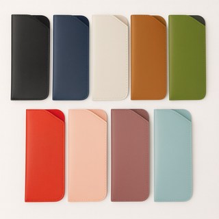 파워짐 슬림 가죽 선글라스 파우치 케이스