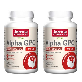 Jarrow FORMULAS 賈羅公式 Alpha GPC素食膠囊 300mg, 60顆, 2罐