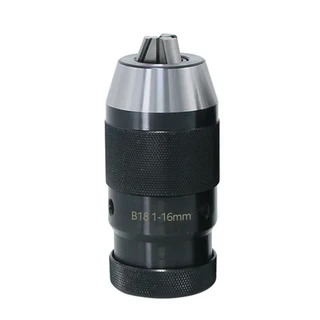 OUIO 자동 잠금 자가 조임 드릴 척 키리스 B10 B12 B16 B18 B22 선반 공구 툴홀더 MTA MTB R8 C20, 04 B18 (1-16mm)