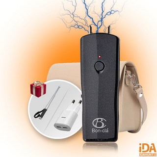 호신용 전기충격기 여성호신용품 강력충격 자기방어 호신무기 비허가 B1 블랙+충전패키지, 1개