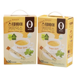 웰그린 프리미엄 스테비아 커피믹스, 9.5mg, 100개입, 2박스