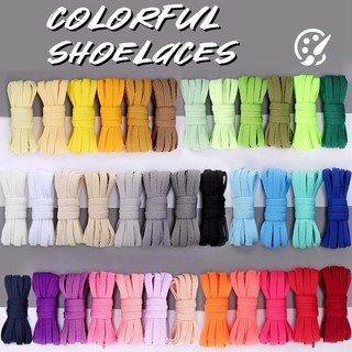 鞋帶1對 平底鞋鞋帶經典鞋帶 運動鞋白色運動男士女士兒童鞋帶 休閒鞋帶1對*&&*