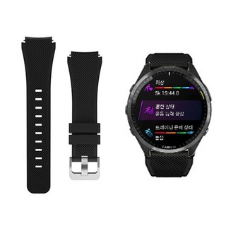 가민 포러너 55 165 245 645 뮤직 우레탄 실리콘 스포츠 시계줄 스트랩 밴드 줄, 우레탄시계줄(20MM), 블랙, 1개