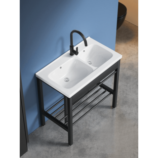 미니 씽크대 개수대 베란다 싱크볼 미니싱크대 간이싱크대 카페, 100CM 풀세트, 1개