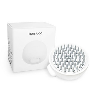 [공식파트너] aumuca 아우무카 반려동물 브러쉬 스마트 케어 단모용 실리콘 브러쉬 강아지 고양이 빗, 화이트, 1개