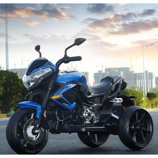 【阿LIN】800266 HT-9888 三輪摩托車 童車 電動機車 大黃蜂機車 歐兜嘜 輔助輪 音樂 早教, 藍色, 1個