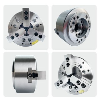 유압척 초고속중공형 서암기계공업 드로다운형 선반척, 6인치 대형 관통 5조 A3 플랜지 52구멍, 1개