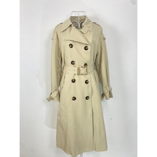 限量現貨 率性不失溫柔米色長版風衣外套#D031001