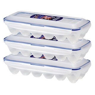 LocknLock 樂扣樂扣 長方形12格雞蛋收納盒 HPL954S3, 混色(HPL954S3), 3個