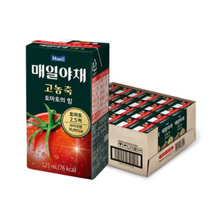 매일야채 고농축 당근의 힘 주스 선물세트, 125ml, 96개