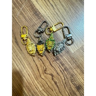 阿贊蘇斌 五眼四耳 包包小吊飾，泰國招財幸運吊飾，迷你包包掛飾，鑰匙圈吊飾，時尚配件, 綠黃