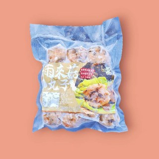 【宇相雨來菇 UNISHOW】雨來菇豬肉丸子(600g) 冷凍 手工肉丸, 1個, 600g