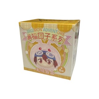 M.M小舖 數碼寶貝 團子 毛絨 掛件 盲盒 吊飾 盒抽 一中盒8入, 1個, 單個盲抽