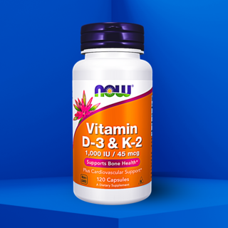 나우푸드 비타민 D3 K2 캡슐 120정, 1개