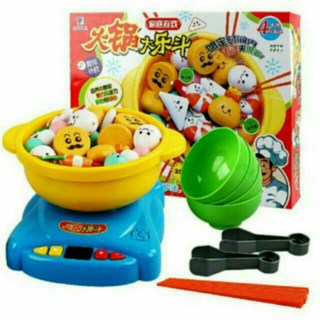 現貨 680火鍋夾夾樂 超級火鍋大樂鬥 仿真火鍋玩具組 計時競賽 兒童益智玩具, 1個, 接受拆盒(不附外盒)可選超商