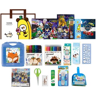 화신문구 초등학생 유치원 행복 왕자님 공주님 문구세트 입학 졸업 선물 추천, 18종 왕자님 저학년