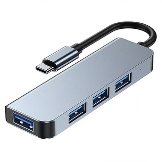 四合一Type-C轉USB3.0/2.0集線器，高速傳輸，多接口擴展，Type-C轉接頭，輕巧便攜, 1個