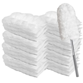 PDG 정전기 길이조절 먼지털이, 1세트, 핸들1+양면리필20P 화이트