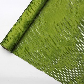 網眼蜂窩紙韓式花束包裝紙：花店花藝內襯紙、鮮花乾燥花包裝DIY批發, 草綠 40*50cm, 1個