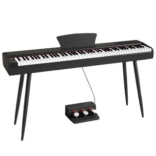 88鍵標準鋼琴，重錘式鍵盤，立體聲喇叭，耳機連接，輕巧便攜, 木紋力度黑+三踏+四支腳, 1套, 5130L電鋼琴