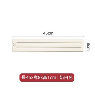 可愛小豬鍋蓋收納墊 隔熱防滑/置物瀝水, 白色長條, 1個