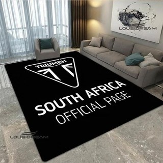 원형카페트 3D T-Triumphs 오토바이 프린트 카펫 미끄럼 방지 야외 깔개 영역 귀여운 방 장식 홈 침실 생일 선물