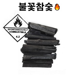 불꽃참숯 태국 맹그로브 숯 19kg이상 대용량마대, 1개, 19kg