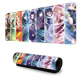 귀멸의칼날 마우스 장패드 가죽 데스크 매트 책상 키보드 패드, 1개, H (800x300mm)