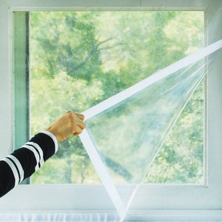 고리아 방풍비닐 봉제식 맞춤 베란다방풍막 창문 테라스 방풍비닐커튼 방한비닐 중형, 1개