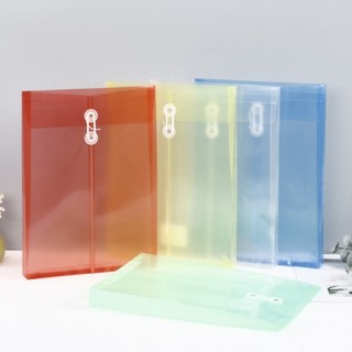 PP 칼라 서류봉투 A4 B4 대량 문서보관 클리어 파일, 옐로우, 옐로우