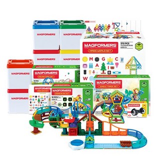 맥포머스 매직월드 스페셜 코딩블록 특별 패키지(총 401피스) 세트, 1개, 맥포머스 매직월드 세트