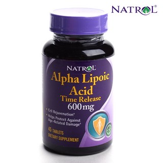 NATROL 硫辛酸錠 600mg, 45顆, 1罐
