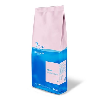 스윔커피 디카페인 다크 블렌드 원두커피, 1개, 1kg, 홀빈(분쇄안함)