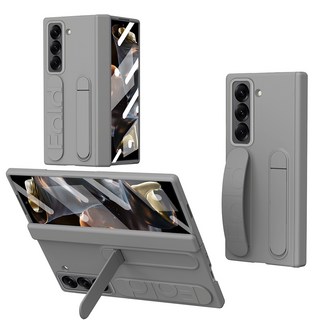 YINUO 갤럭시 Z 폴드3 4 5 6 7 힌지보호 그립 스탠드 케이스 호환