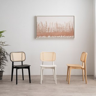 리바트 레제 목대 라탄 체어 방문설치, 캄화이트, 1개