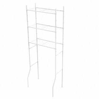 拜爾家居 三層馬桶置物架 浴室置物架 層架 浴室架 毛巾架 衛生紙架, 馬桶架-白色,可貨到付款, 1個