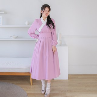 철릭원피스 빅사이즈 데일리 생활한복 원피스 개량한복 원피스 복고풍스타일