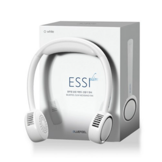 블루필 슬림넥 밴드 선풍기, BFN601, 에씨화이트(white)