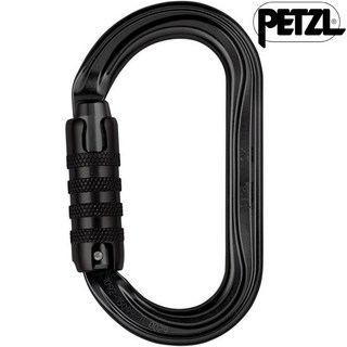 Petzl OK TRIACT-LOCK 帶鎖鉤環/O型勾環/三段鎖自動鎖勾環 M33A, TLN 黑, 1個