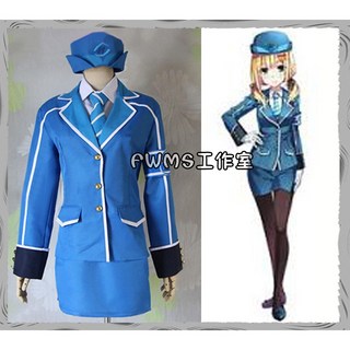 高捷少女 艾米莉亞 站務員cos制服 COSPLAY服 COS假髮 COS鞋子 可來圖定做