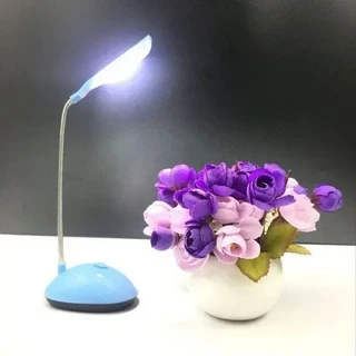 접이식 충전식 책상 램프 USB 밝기 조절 눈 보호 독서 테이블 휴대용 LED 조명 홈 오피스, 03 Blue
