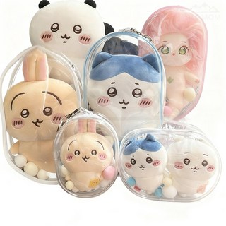 透明玩偶包 可愛展示收納包 輕巧便攜 多尺寸可選 堅固耐用