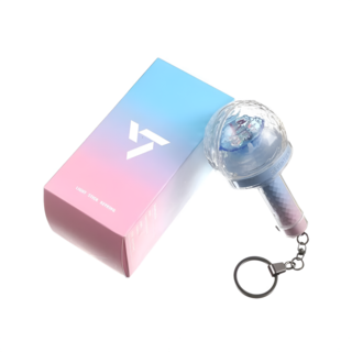 [원스트리글로벌] 세븐틴 10주년 미니 응원봉 키링 라이트스틱 해외 Ver., 기본색상, 10주년미니키링