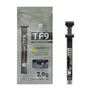 利民 Thermalright TF9 散熱膏 導熱係數14W 高效散熱 適用於CPU/GPU, 1個, 2.9g