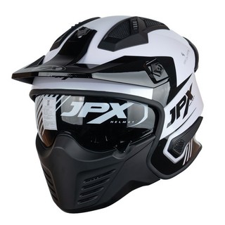 JPX 헬멧 MX-726R 오픈페이스 풀페이스 바이크 오토바이 모듈러 DOT ECE, 04.유광화이트