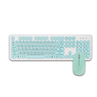 HONG JIN 宏晉 馬卡龍無線鍵鼠組 HJ215S 靜音無線鍵盤滑鼠組 注音倉頡英文鍵盤