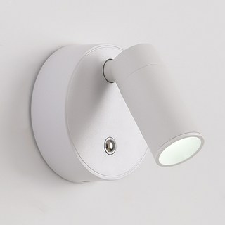 HK sell 밀키웨이 KC인증 대용량 배터리 원터치 자석부착형 LED 벽등, 화이트, 주광색, 1개